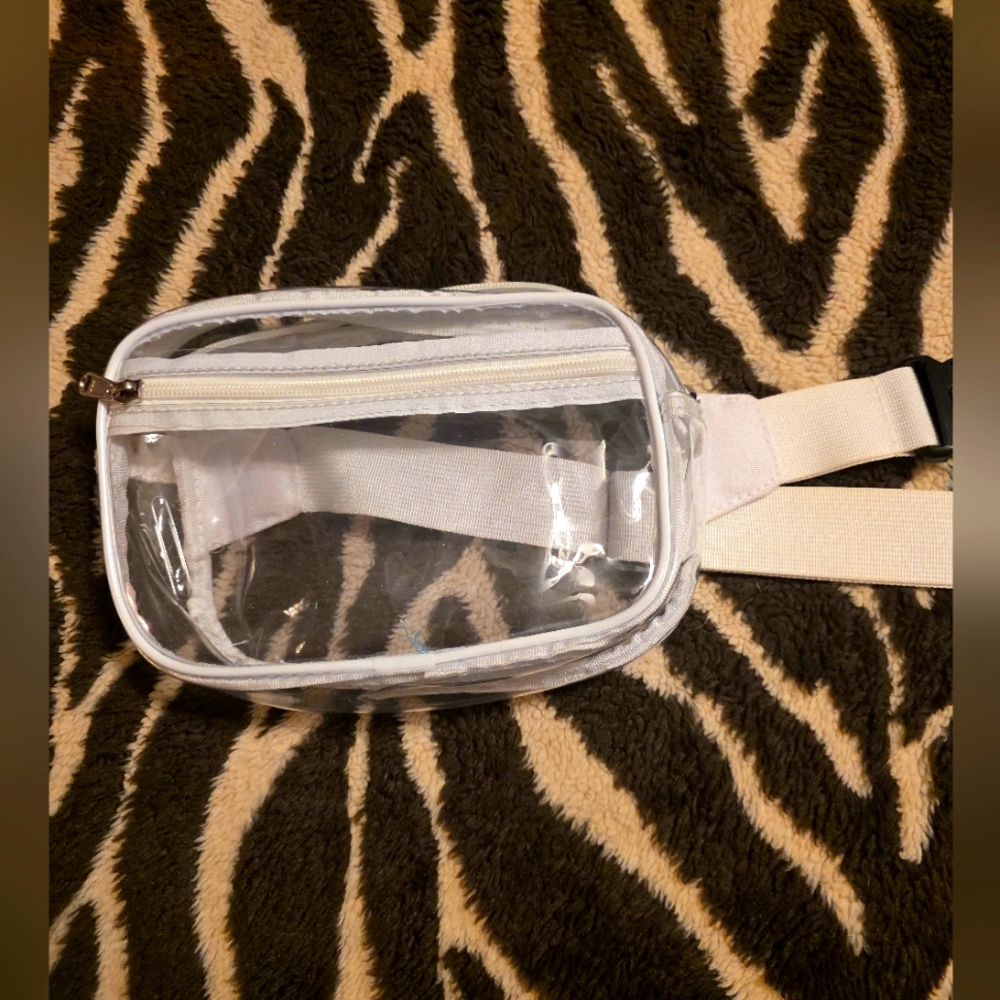 Clear and White Belt Bag